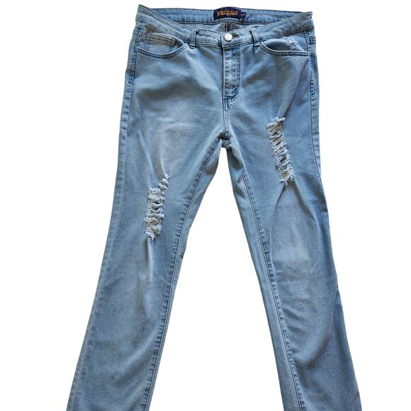 Buzz Jeans Distressed Skinny Leg Juniors Size 13/14 - Picture 4 of 9